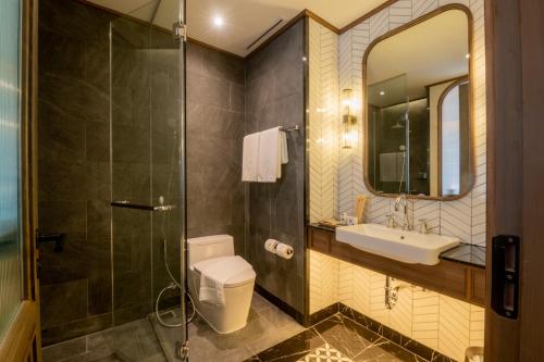 Koupelna v ubytování Hotel MOCO