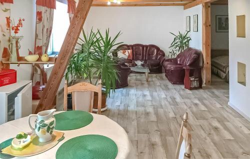 Posezení v ubytování Ferienwohnung Wokuhl-Dabelow