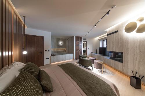Kuchyň nebo kuchyňský kout v ubytování Ceci Suites