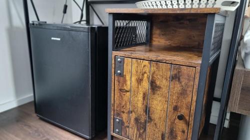 Кухня или мини-кухня в Exclusives Loft, Klimaanlage, privat Parkplatz, Netflix, Wallbox, DominosPizza
