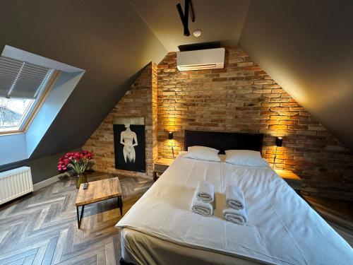 Posteľ alebo postele v izbe v ubytovaní Old Town Luxury Apartments Zgorzelec