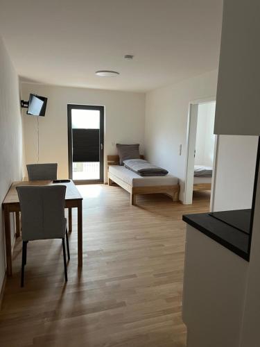 Katil atau katil-katil dalam bilik di Apartment-Wohnungen Langquaid