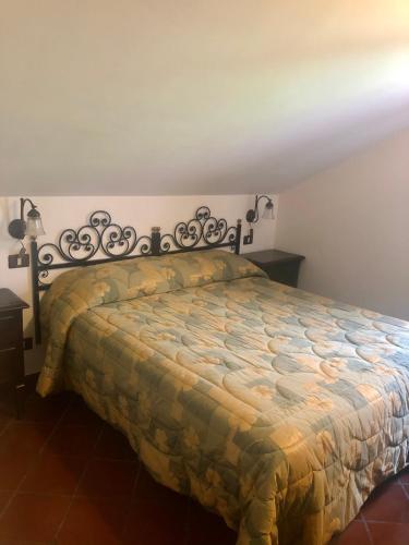 a bedroom with a large bed in a room at Hotel Bucaneve in Pescasseroli