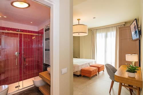 Koupelna v ubytování Hotel Mariotti