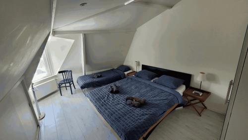 Postel nebo postele na pokoji v ubytování Villa Amsteldijck (8km from Amsterdam)