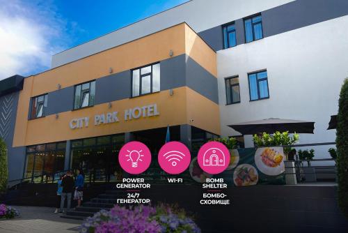 Сертификат, награда, вывеска или другой документ, выставленный в City Park Hotel by CHM