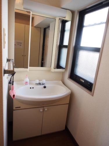 Salle de bains dans l'établissement ゲストハウスＥn プレザント203