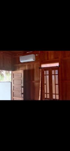 a view of a room with a window in a house at Villa Montana Karangasem Bali in Jasri