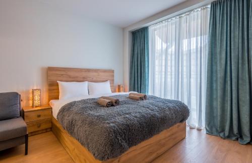 Cama o camas de una habitación en Winterfell in New Gudauri