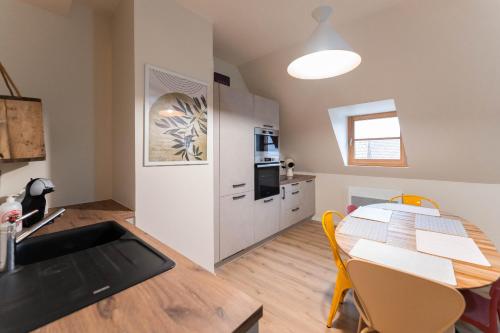 Dapur atau dapur kecil di Zellenberg - Gîte d'Aksel