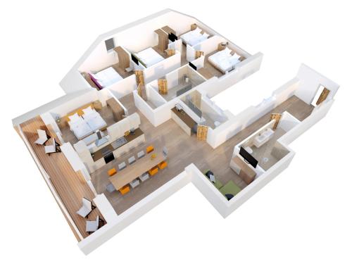 Půdorys ubytování COOEE alpin Hotel Dachstein