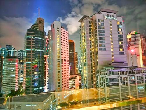 Nespecifikovaný výhled na destinaci Kuala Lumpur nebo výhled na město při pohledu z apartmánu
