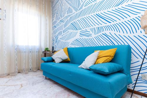 Ruang duduk di Esclusiva Residenza con 2 Suite in Centro, Balcone Panoramico, Mare a 750m, Parcheggio a 300m