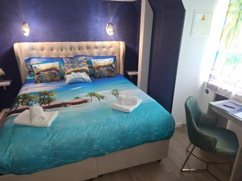 Waregem Hotel Aにあるベッド