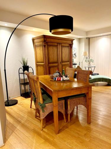 Posezení v ubytování Ruim 4-persoonsappartement