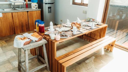 Kuchyň nebo kuchyňský kout v ubytování Mi Playa Galapagos Beachfront