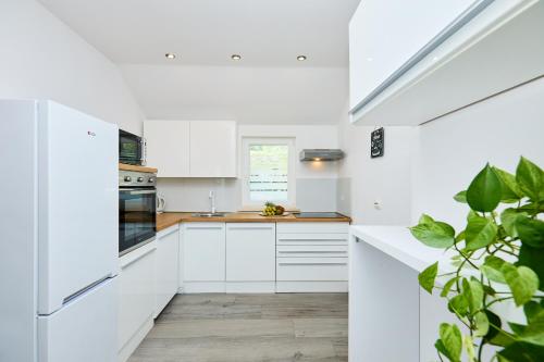 Kuchyň nebo kuchyňský kout v ubytování Apartment Summer Chill 2