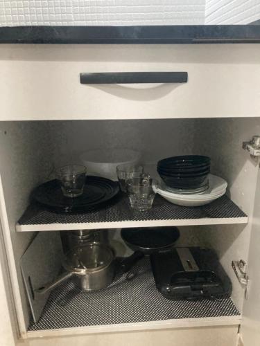 Kuchyň nebo kuchyňský kout v ubytování Apartamento Empedrado