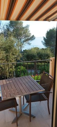 Appartement vue mer clim 4 personnes résidence boulouris Panorama