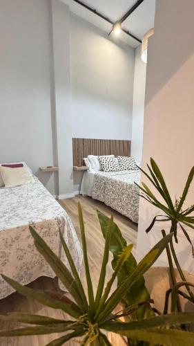 Postel nebo postele na pokoji v ubytování Apartment Volcano Beach