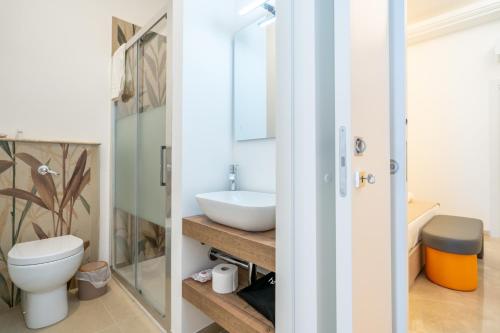 Koupelna v ubytování Casa Vossia
