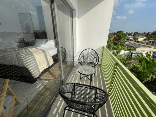 Μπαλκόνι ή βεράντα στο Yaven Heights Hotel