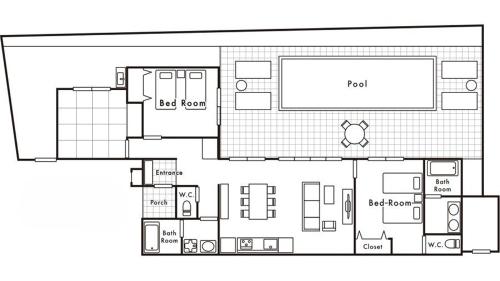 Půdorys ubytování Ahman Suite Villa Sumuide