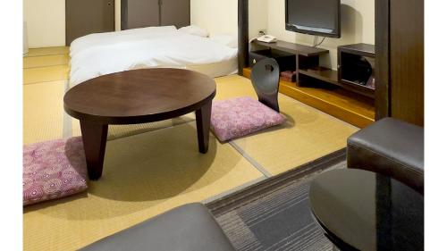 Χώρος καθιστικού στο Hotel Shosenkaku Romankan