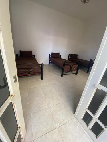 Ein Sitzbereich in der Unterkunft Hostal tequila
