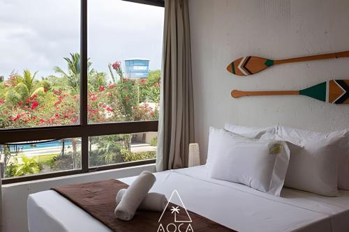 Postel nebo postele na pokoji v ubytování Duplex Completo na Praia de Tatuamunha com Piscina