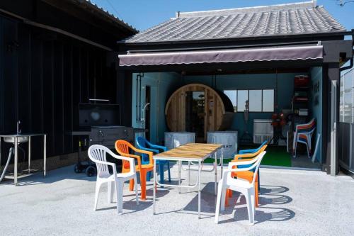 Un patio o zona al aire libre en 福の家
