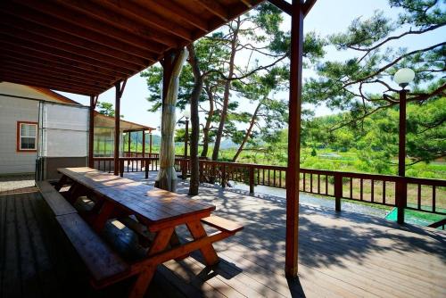 Μπαλκόνι ή βεράντα στο Haechan Sol Pension