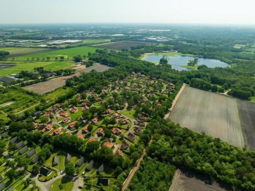 an aerial view of a village next to a field at Buitengoed het Lageveld 55 in Hoge-Hexel