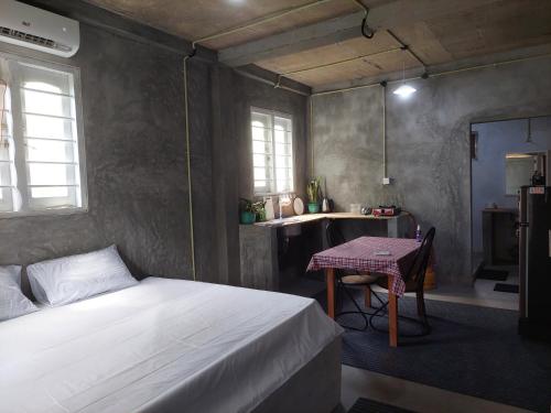 Ένα ή περισσότερα κρεβάτια σε δωμάτιο στο Thalduwa pavilion