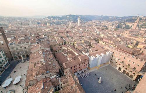 a view of a city from the top of a building at Casa Giu in Pacengo di Lazise