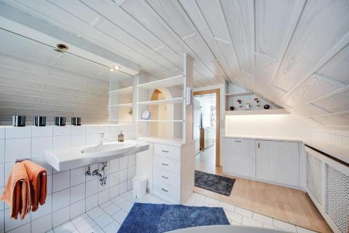 Koupelna v ubytování Ferienhaus Heidi