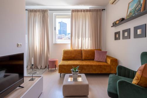 Khu vực ghế ngồi tại Garden Lake City Apartment's