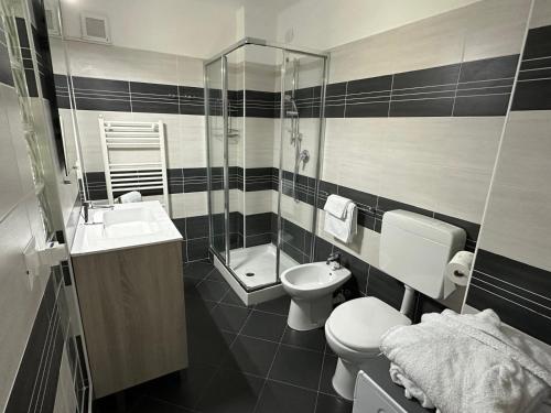 Koupelna v ubytování Les Achantes