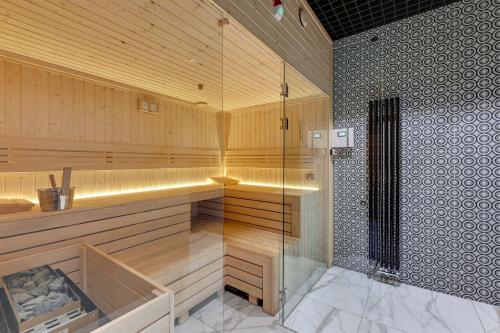 Koupelna v ubytování Nadmotławie Sauna & Gym by Blue Mandarin