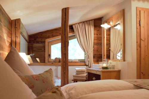 Postel nebo postele na pokoji v ubytování Chalet Tannenhof