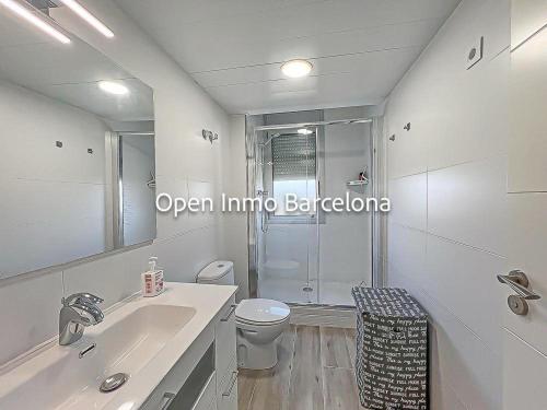 Koupelna v ubytování Apartamento marítimo en Cubelles - OI01958