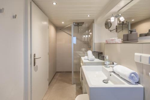 Koupelna v ubytování Neukoog Deichzeit