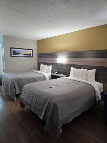 Ένα ή περισσότερα κρεβάτια σε δωμάτιο στο Quality Inn near Blue Spring