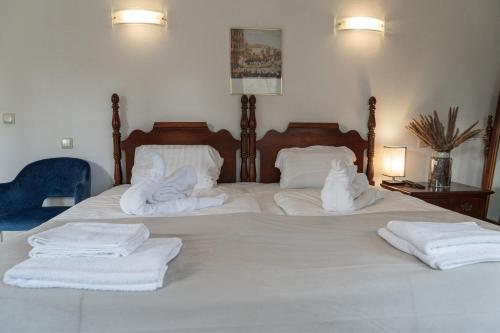 Giường trong phòng chung tại Hotel Petit Wannsee