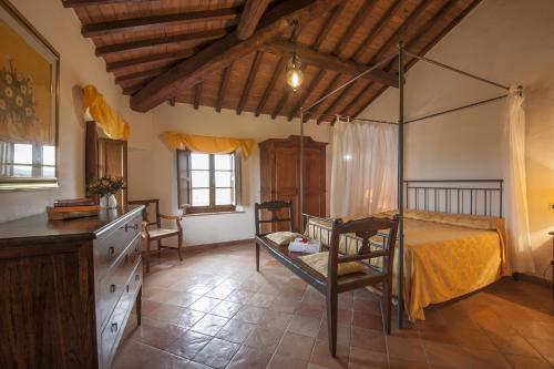 Postel nebo postele na pokoji v ubytování Agriturismo Ragoncino