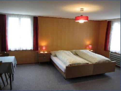 Postel nebo postele na pokoji v ubytování Hotel Montana