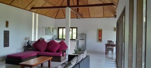 Χώρος καθιστικού στο Sea View Villa