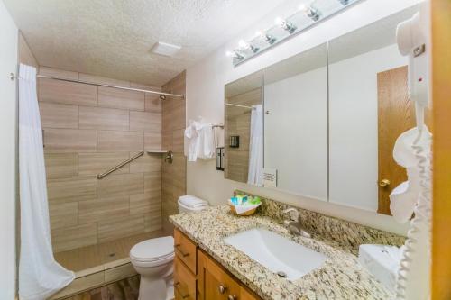 Koupelna v ubytování Timbers at Island Park