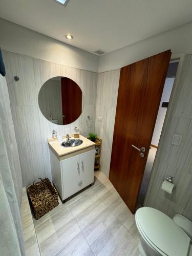 Koupelna v ubytování Refugio Ballenas