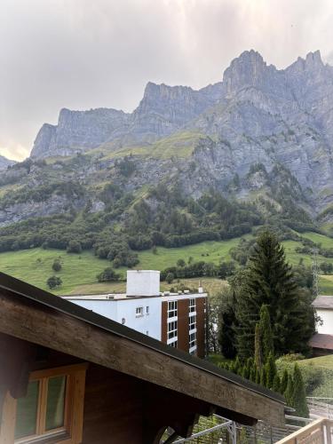 Ein allgemeiner Bergblick oder ein Berglick von der Ferienwohnung aus